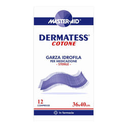 Master Aid Dermatess Cotone Garza Idrofila 12 Pezzi