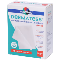 Master Aid Dermatess Cotone Garza Idrofila 12 Pezzi