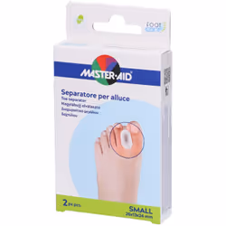 Master Aid Separatore dita per alluce è un dispositivo studiato per proteggere da sfegamenti e dalle pressioni
