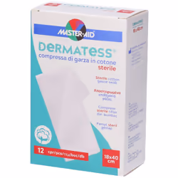 Dermatess Garze Sterili in Cotone sono ideali per medicazioni di ferite e lesioni cutanee. Realizzate in cotone puro, sono al ...