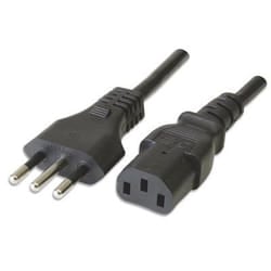 Ewent EC1904 cavo di alimentazione Nero 3 m Spina di alimentazione di tipo L Accoppiatore C13