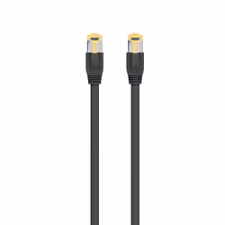 Ewent IM1191, 3 m, Cat8.1, S/FTP (S-STP), RJ-45, RJ-45, Nero