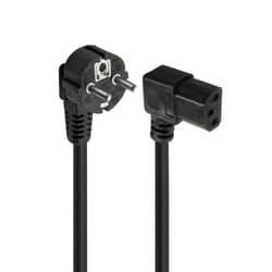Ewent EC1910 cavo di alimentazione Nero 1,8 m Accoppiatore C13 Spina di alimentazione di tipo F