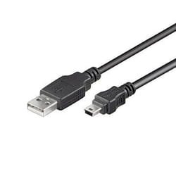Ewent EC1027 cavo USB USB 2.0 1,8 m USB A Mini-USB B Nero
