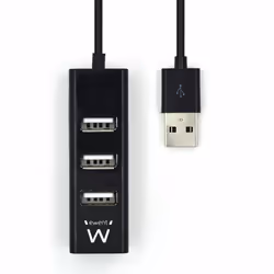 Ewent EW1123 hub di interfaccia USB 2.0 480 Mbit/s Nero - Vista aggiuntiva 4
