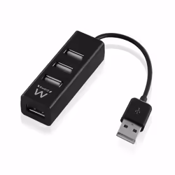 Ewent EW1123 hub di interfaccia USB 2.0 480 Mbit/s Nero - Vista aggiuntiva 5