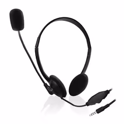 Ewent EW3567 cuffia e auricolare Cablato A Padiglione Musica e Chiamate Nero - Vista aggiuntiva 4