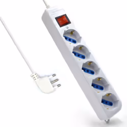 Descrizione Ewent ew3926 multipresa ciabatta elettrica a 5 posti, 250v/2500w, 5 prese bipasso ita/schuko. Prodotto di ottima ...