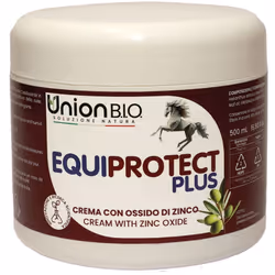 EQUIPROTECTplus crema rimargina cute con ossido di zinco Marca: Union B.I.O. Formato: barattolo da 500 g Crema arricchita con ...