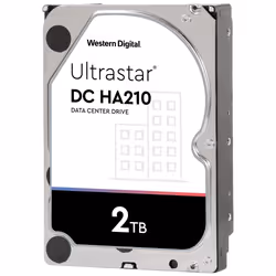 Western Digital Ultrastar DC HA210, 2 TB, 7200 Giri/min, 128 MB, 3.5", Serial ATA III