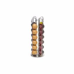 Macom Contenitore per capsule di caffè "Dolce gusto, base girevole" Acciaio Argento, Acciaio, Argento, 135 mm, 135 mm, 370 mm