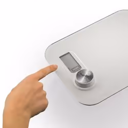 Macom Bilancia da cucina elettronica con funzionamento senza batterie Bianco Superficie piana Rettangolo - Vista aggiuntiva 4