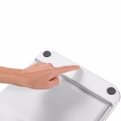 Macom Smart Body Scale Bilancia pesapersone elettronica con funzionamento senza batterie Quadrato Bianco - Vista aggiuntiva 4