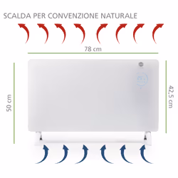 Macom Enjoy & Relax 937 stufetta elettrica Interno Bianco 2000 W Stufa elettrica a convezione - Vista aggiuntiva 5