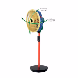 Macom Enjoy & Relax Colour Fan Nero, Blu, Verde, Rosso, Giallo - Vista aggiuntiva 4