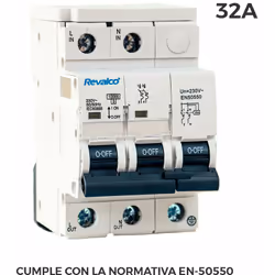Iga 2p 32a c 10ka prot. sovratensione permanente secondo la norma en-50550 e transitoria 5-15ka 275v