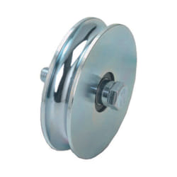 Combi - Ruota cancelli gola tonda con 2 cuscinetti a sfera art.405 - ø mm.120x28 - portata kg.430