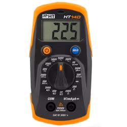 Multimetro HT Italia digitale, con le seguenti caratteristiche: Compatto e tascabile Alimentazione: 1x12V batteria tipo MS21  ...