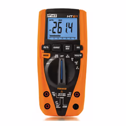 Multimetro digitale TRMS con 6000 punti di misura e corrente AC/DC fino a 10A. La nuova serie di multimetri professionali HT  ...