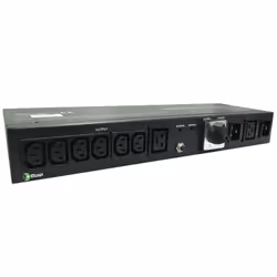 Elsist PDU16A, 1.4U, Interno, Nero, 7 presa(e) AC, Accoppiatore C13, Accoppiatore C19, Accoppiatore C20