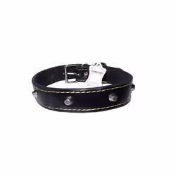 Cuoio cucito Fibbia acciaio nichelato 1 fila borchie metallo Colori assortiti: naturale, nero, marrone. Acquistalo subito da ...