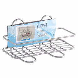 mensola rettangolare 1 ripiano con trattamento antipolvere e antiruggine, accessori per il bagno linea linda 2.0