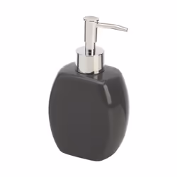dispenser sapone in ceramica grigio, accessori per il bagno linea parigi