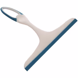 Spatola tergivetro; In plastica e gomma; Per pulire vetri e specchi nel bagno; Dimensioni 22 x 24 centimetri. Spatola tergiv ...