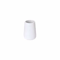 Porta spazzolino in ceramica, linea Sidney. Di colore: Bianco