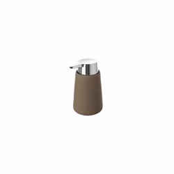 dispenser per sapone in ceramica, linea sidney. colore tortora