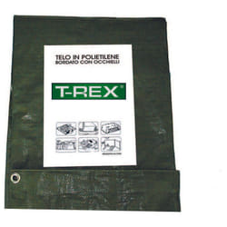 Telo occhiellato bordato con angoli rinforzati 200 gr. pesante - mt.5x6 - gr.200 al mq. - colore verde/blu