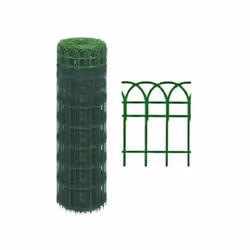 Rete intrecciata zincata e plasticata, dal piacevole effetto visivo grazie al bordo superiore ad arco, è ideale per la realiz ...