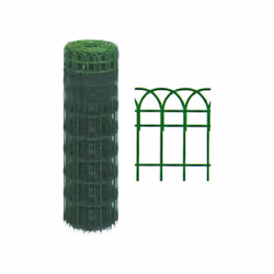 Rete intrecciata zincata e plasticata, dal piacevole effetto visivo grazie al bordo superiore ad arco, è ideale per la realiz ...