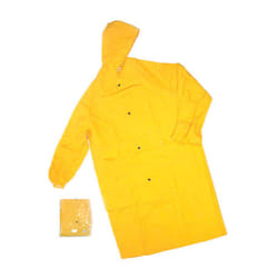 Impermeabile cappotto in pvc bispalmato plp giallo - tg. xxxl