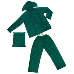 Impermeabile giacca/pantalone in nylon verde - tg. m