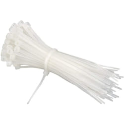 100 FASCETTE BIANCHE NYLON NATURALE - mm.7,6x550 - FER 297905