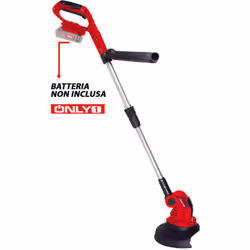 caricabatterie e 1 batteria Litio 18V non inclusi - larghezza di taglio mm.230 - impugnatura rotante e regolabile - testa mot ...