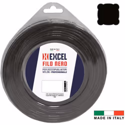 particolarmente resistente - uso professionale - profilo quadro - colore nero - blister saldati