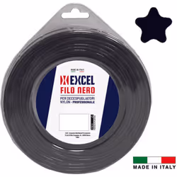 particolarmente resistente - uso professionale - profilo pentagono - colore nero - blister saldati