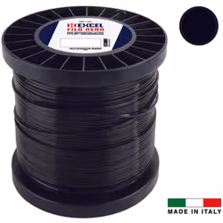 particolarmente resistente - uso professionale - profilo tondo - colore nero - bobina DIN 200 kg.2,0