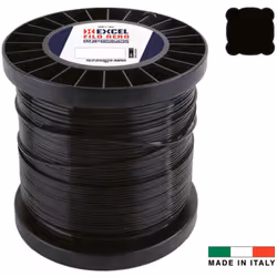 particolarmente resistente - uso professionale - profilo quadro - colore nero