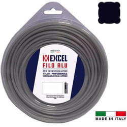 Excel - Filo per decespugliatore in nylon quadro alu - ø mm.4 in matassa da mt.30