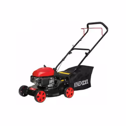 Scopri il Rasaerba Excel RMS079: motore 4T da 79,6 cc e 1,3 kW, telaio in acciaio, larghezza di taglio 41 cm, 3 altezze regol ...