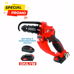 ELETTROSEGA LIGHT A BATTERIA LITIO 18V BARRA CM.15 ONLY1 Alimentazione 1 batteria 18v 2.0/4.0 Ah Litio - regolazione rapida t ...