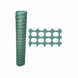 Codice: BR150-10040 Marca: T-REX. Plastica - Fori ovali Colore verde Adatta per delimitazione cantieri Peso g mq 150