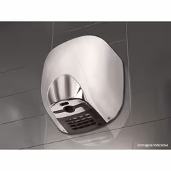 Asciugamani Elettrico con Fotocellula 1100W Vama Ecostream BF HOT Alluminio Bianco - Vista aggiuntiva 2