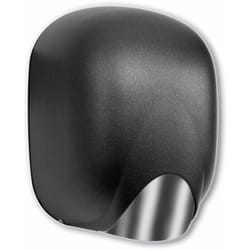 Vama - Asciugamani Elettrico con Fotocellula 1100W Ecostream nf Alluminio Nero Goffrato
