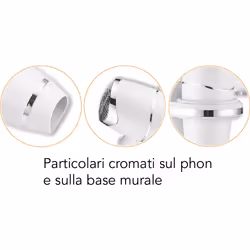 Asciugacapelli Phon a Pistola 1800W Vama Comfort Pro Bianco
