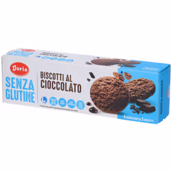 Doria Biscotti al Cioccolato Senza Glutine 4 Confezioni da 3 Biscotti