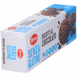 Doria Biscotti al Cioccolato Senza Glutine 4 Confezioni da 3 Biscotti